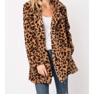 LOVE TREE fur leopard jacket !